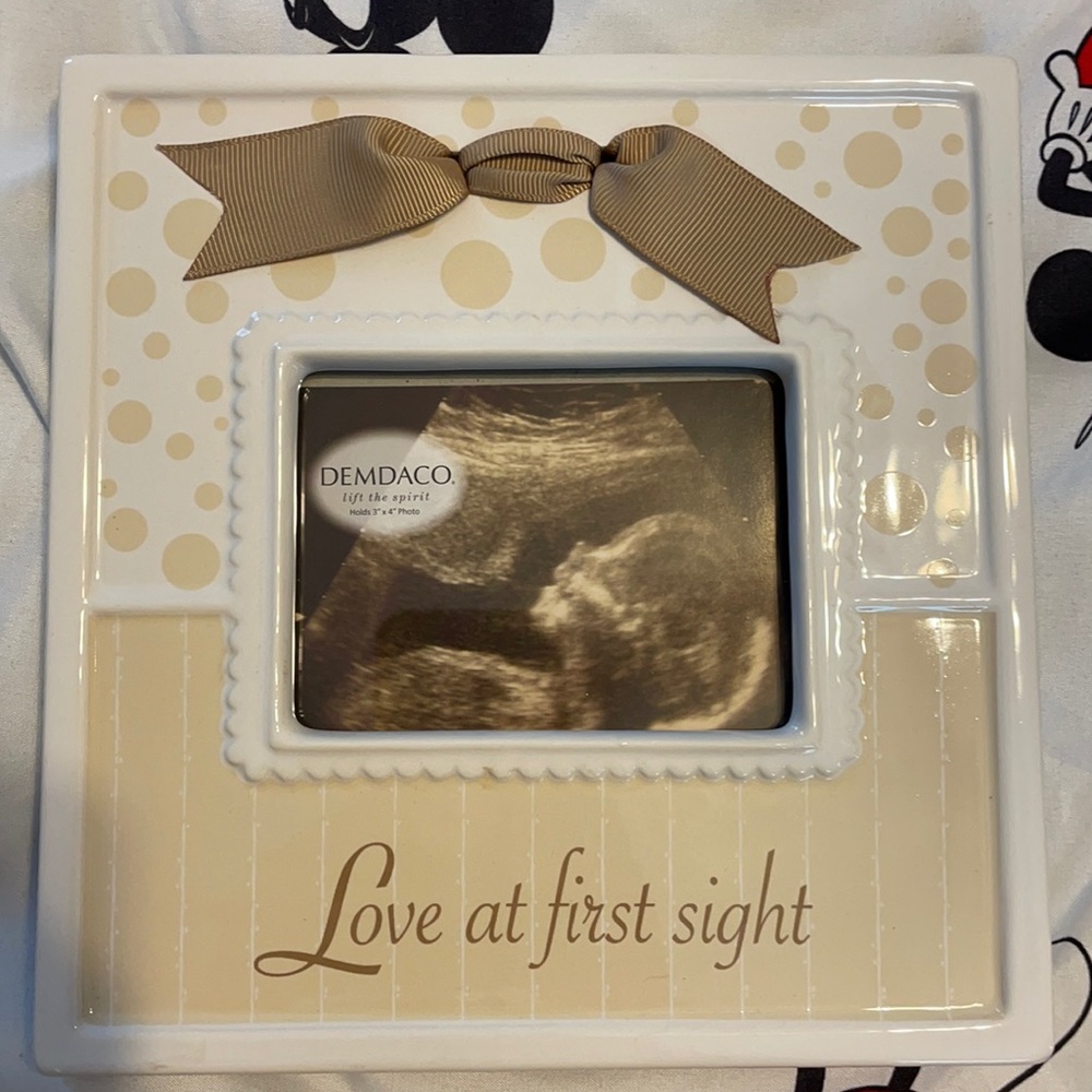 6x6 sonogram picture frame, brand new never used